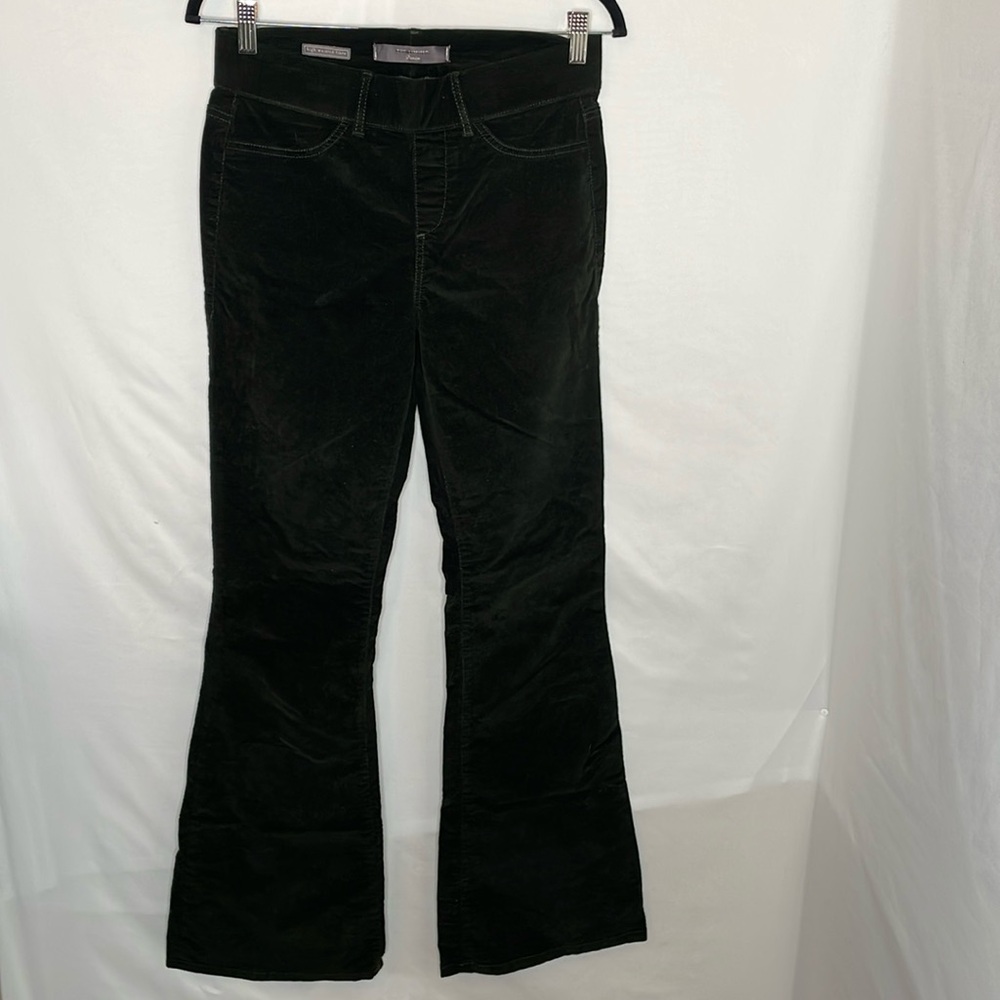 The limited stretchy pant high waisted flare‎ deep olive green size 6R